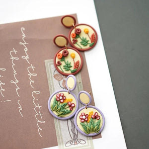 Ethnic Nature Polymer Clay Dangle Earrings Sets For Women