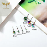 Mixed Size Steel Ball Earrings Set Stainless Steel Piercing Jewelry
