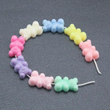 Acrylic Matte Bear Spacer Bead DIY Bracelet Gift