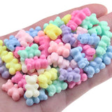 Acrylic Matte Bear Spacer Bead DIY Bracelet Gift