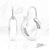 Unique Glossy Circle Dangle Earrings 585 Rose Earrings Women Gift