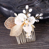 Crystal Pearls Hair Combs Wedding Hair Clips