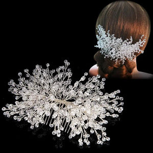 Crystal Pearls Hair Combs Wedding Hair Clips