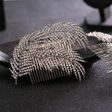 Crystal Pearls Hair Combs Wedding Hair Clips