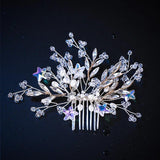 Crystal Pearls Hair Combs Wedding Hair Clips