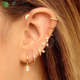 925 Silver Water Drop Stud Earrings Minimalist Jewelry Gift