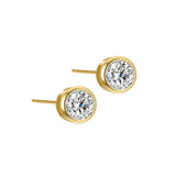 925 Silver Diamond Zircon Stud Earrings for Women