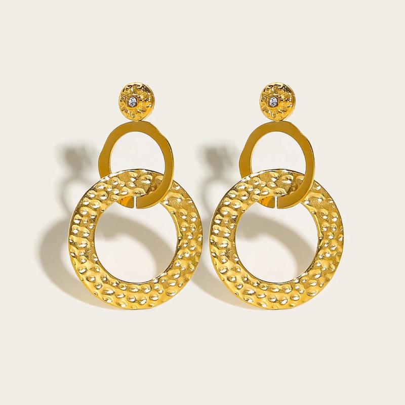 YACHAN Stainless Steel Statement Drop Earrings For Women