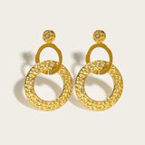 YACHAN Stainless Steel Statement Drop Earrings For Women