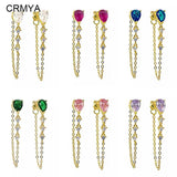 Vintage CZ Zircon Filled Stud Earrings for Women