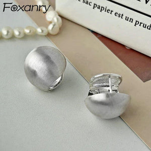Foxanry Prevent Allergy Silver Bride Earrings for Women