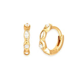 Minimalist 925 Silver Hoop Earrings 11mm for Women