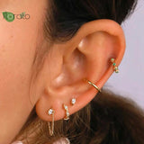 Minimalist 925 Silver Hoop Earrings 11mm for Women
