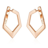 Glossy Geometric 585 Earrings For Women Daily Jewelry Gift