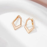 Glossy Geometric 585 Earrings For Women Daily Jewelry Gift