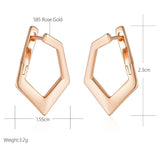Glossy Geometric 585 Earrings For Women Daily Jewelry Gift