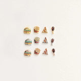 4 Pcs Colorful Crystal Princess Earrings Set for Women