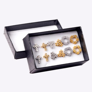 316L Stainless Steel Small CZ Ear Studs Mix Set