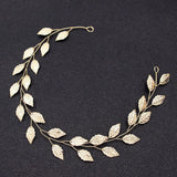 Bridal Leaf Tiara Headband for Wedding Hair Jewelry