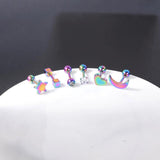 4-9 Pairs Mix Studs Earring Set Zircon Ear Studs Women Gift Ear Piercing