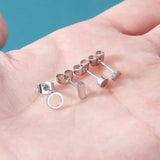 4-9 Pairs Mix Studs Earring Set Zircon Ear Studs Women Gift Ear Piercing