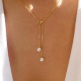 Bohemian Summer Pearl Jewelry Set With 925 Sterling Silver Stud Dangle Earrings