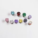 F136 Titanium Claw Zirconium 16G Set 5A Zirconia Lip Stud