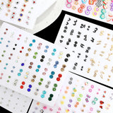 50 Pairs Colorful Stud Earrings Set for Women Girls