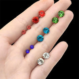 50 Pairs Colorful Stud Earrings Set for Women Girls