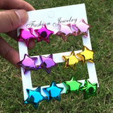 Geometric Acrylic Stud Earrings Set for Women Y2K Jewelry
