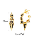CZ Hoop Earrings Plated Piercing Ear Cuff Jewelry
