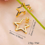 CZ Hoop Earrings Plated Piercing Ear Cuff Jewelry