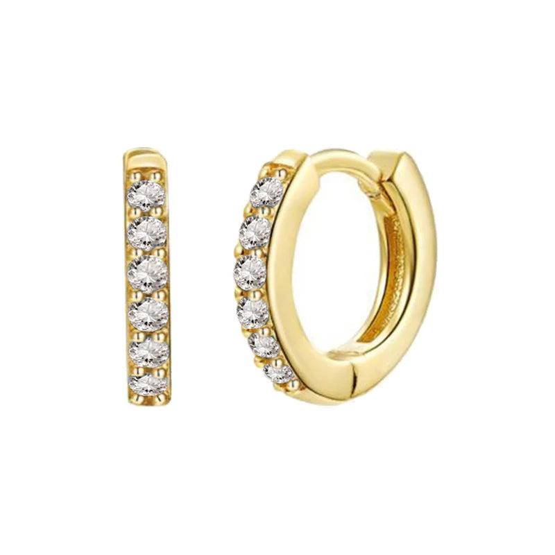 Colorful Zircon Hoop Earrings Women