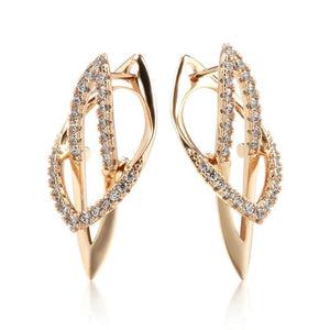 Zircon Personality Lock Pendant Earrings 585 Wedding Jewelry
