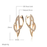 Zircon Personality Lock Pendant Earrings 585 Wedding Jewelry