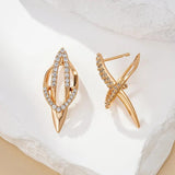 Zircon Personality Lock Pendant Earrings 585 Wedding Jewelry