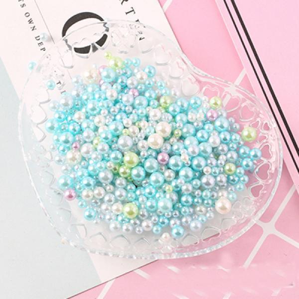 Mix Size 3/4/5mm No Hole ABS Pearls Round Bead DIY Necklace Bracelet