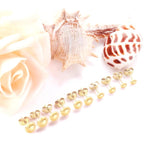 Stainless Steel Ball Semicircle Earrings Set Anti-allergy Brinco Party