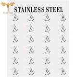 Dog Earrings Stainless Steel Animal Ear Lobe Piercing Set
