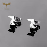 Dog Earrings Stainless Steel Animal Ear Lobe Piercing Set