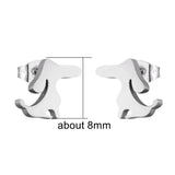 Dog Earrings Stainless Steel Animal Ear Lobe Piercing Set