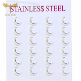 12 Pairs Stainless Steel Earrings Set for Women