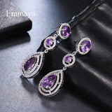 Cubic Zircon Water Drop Earrings for Women