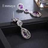Cubic Zircon Water Drop Earrings for Women