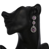 Cubic Zircon Water Drop Earrings for Women