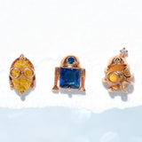 Zircon Space Irregularity ET Alien Stud Earrings Set