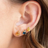 Zircon Space Irregularity ET Alien Stud Earrings Set