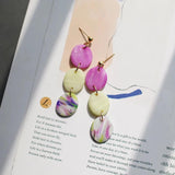 Bright Floral Dangle Earring Sets - Small Size Pendant Polymer Clay