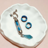 Anime Vanitas Cosplay Earrings Sets with Hourglass Crystal