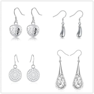 925 Sterling Silver Earring Set Charms for Women Wedding Jewelry